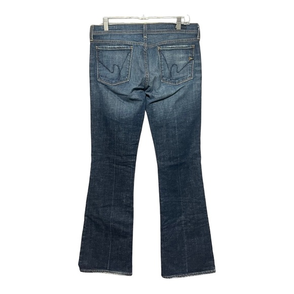 Citizens Of Humanity 31W Ingrid Stretch Jean #002 Low Waist Flare Distressed - Picture 2 of 11